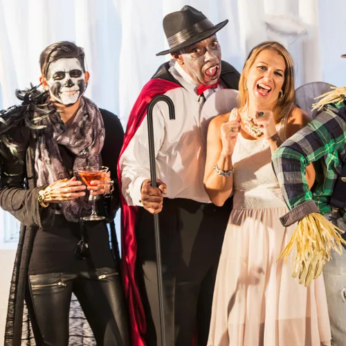 Vista 2 de Homoyoyo Bastón de disfraz negro, bastón de Halloween de 4 secciones