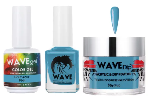 Vista 175 de WAVEGEL - Juego de gel de remojo, laca de uñas y polvo acrílico a juego - Colección Simplicity - #P109 Blizzard