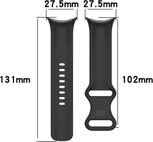 Vista 6 de Compatible con correas de reloj Google Pixel, silicona suave, correa deportiva ajustable para Google Pixel Watch 3 de 1.614 pulgadas/Pixel Watch