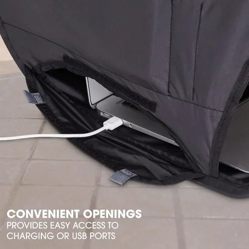 Vista 5 de RitzGear - Parasol para laptop Capucha portátil compacta antirreflejo, tienda de campaña y funda de transporte para computadora, tableta