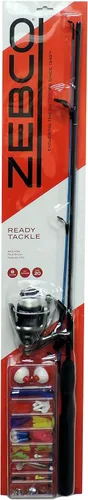 Vista 7 de Zebco Ready Tackle Spinning Reel and Fishing Rod Combo, Includes Tackle Kit