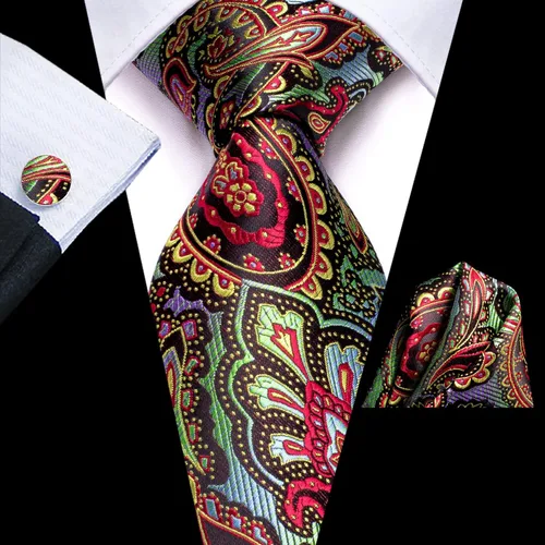 Vista 237 de Dubulle Corbata tejida de cachemira para hombre y gemelos de pañuelo para hombre, conjunto de gemelos para boda formal y negocios