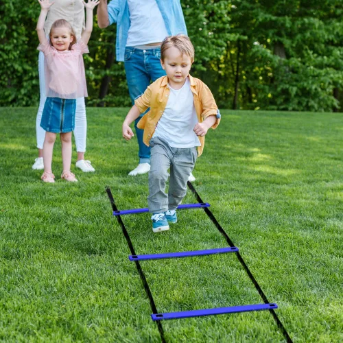 Vista 9 de GHB Pro Agility Ladder 12 Rung 20ft Azul