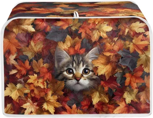 Vista 28 de Fundas para tostadoras, resistentes a las manchas, ligeras, a prueba de polvo, compatibles con la mayoría de las tostadoras de 2 rebanadas