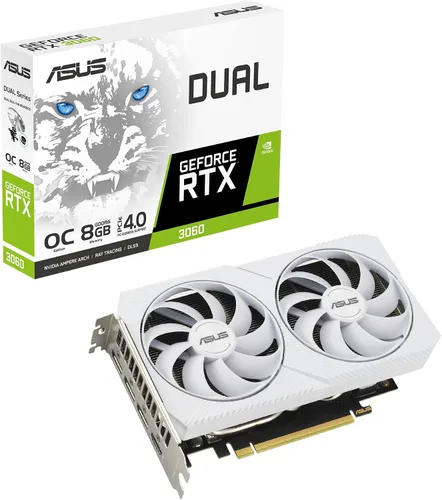 Vista 19 de ASUS Dual NVIDIA GeForce RTX 3060 OC Edition 8GB GDDR6 (PCIe 4.0, 8GB GDDR6, HDMI 2.1, DisplayPort 1.4a)