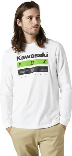 Vista 3 de Fox Racing Camiseta premium de manga larga Kawasaki para hombre Negro