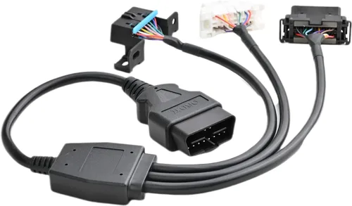 Vista 4 de 1.64 pies 19.7 in 1.64 pies OBD II OBD2 16 Pin macho divisor a 3 hembra Cable de extensión de diagnóstico del coche Adaptador de cable extensor