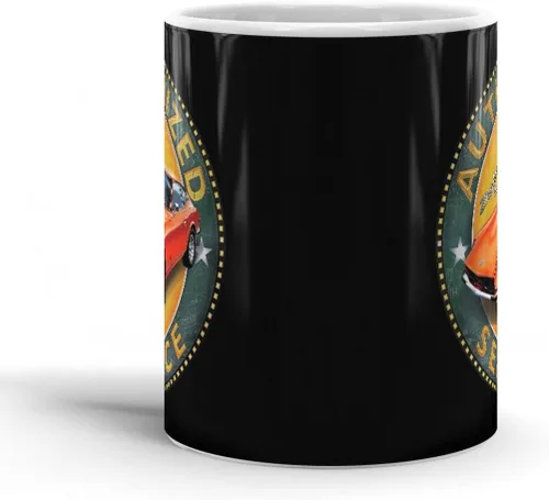 Vista 2 de Tazas blancas Datsun Cups 240z Travel Japan Ceramic Service Tea Sign Cumpleaños 11 Oz o 15 Oz Taza de café Regalos para Amigo, Familia, Compañero