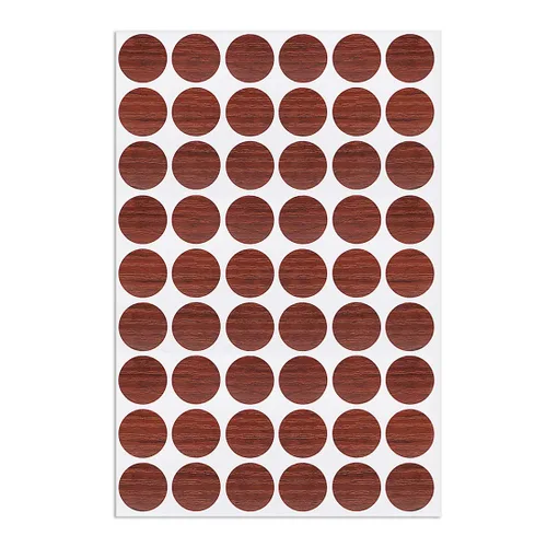 Vista 9 de uxcell 1 hoja/54 calcomanías para cubrir agujeros de tornillo, de cloruro de polivinilo de 0.827 in de diámetro, tapas autoadhesivas a prueba