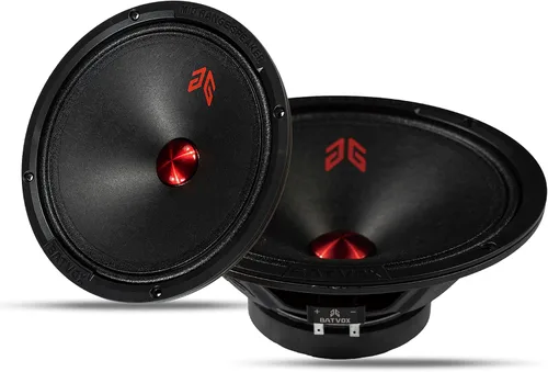 Vista 11 de MX40P1 Altavoz de Rango Medio de 4 Pulgadas 120 Vatios 4 Ohmios Tapa Antipolvo Roja, Altavoces de Audio de Calidad Premium para Puerta de Automóvil