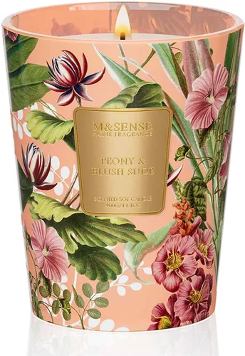 Vista 53 de M&SENSE - Vela de cera de soja natural aromática de 35 onzas, extragrande, 3 mechas, 150 horas, larga duración, combustión lenta, para decoración