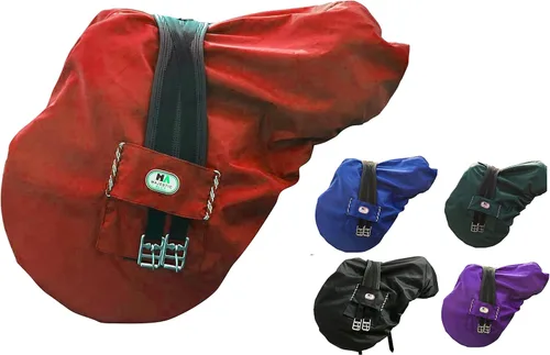 Vista 11 de Majestic Ally Nylon impermeable forro polar Ride On Inglés silla de montar cubierta - varios colores (negro)