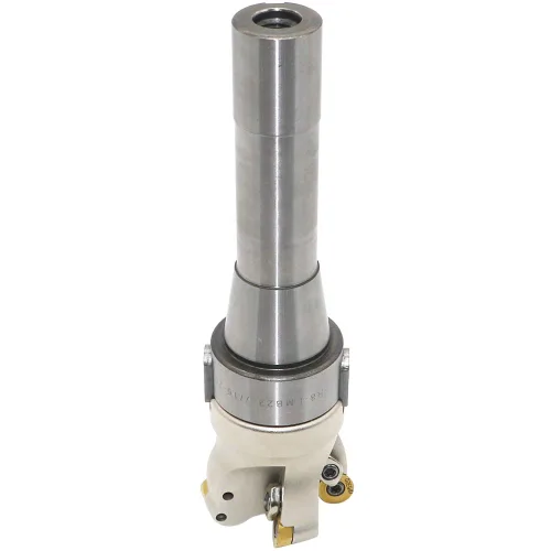 Vista 4 de Porta-fresa de molino de cara EMRW 6R 50-22+R8-FMB22-7/16+RPMT1204 Hoja de aleación dura+Llave de 8 mm+Llave T15, utilizado para el mecanizado