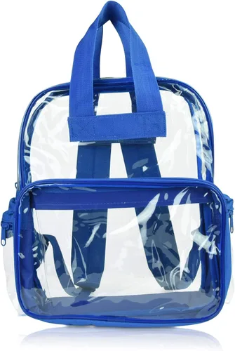 Vista 9 de DALIX Bolsas de mochila transparentes de plástico liso dorado
