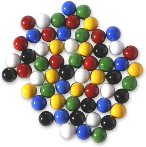 Vista 2 de Bolsa de 60 canicas de vidrio para damas chinas, 5/8" (16mm) de diámetro