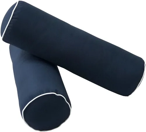 Vista 6 de *Solo funda* Funda de almohada estilo 6 individual XL de 78 x 8 pulgadas con ribete de contraste AD101