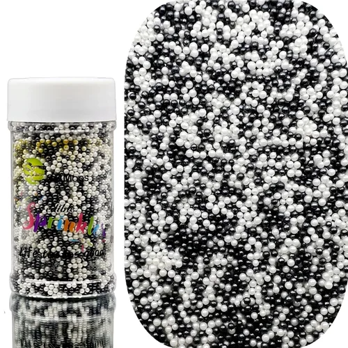 Vista 15 de SE Si&Moos Pink Nonpareil Sprinkles - Mini perlas comestibles de 0.079 in Rosa bebé