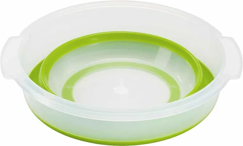 Vista 6 de Emsa Plegable Ensalada Spinner "Basic" 135.26 fl. oz., Verde Translúcido
