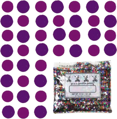 Vista 91 de Confetti Circle 1/4" Negro, Azul Marino Combo - 2 bolsas de media onza (1 oz) (8550/9971)