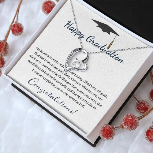 Vista 4 de ZephariO Graduation Necklace For Her 2023 - Graduation Necklace 2019 For Women, Cadenas De Plata 925 Para Mujer, Regalos Para Graduacion 2023, Gift