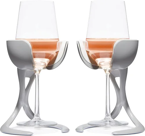 Vista 11 de VoChill Enfriador de copas de vino con tallo Fabricado en Estados Unidos Herramienta de vino radicalmente genial – mantiene el vino
