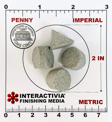 Vista 3 de Medios de rodaje de cerámica (1.2 lb - 5/8" x 5/8" cuñas de cilindro, cuñas - cerámica general)