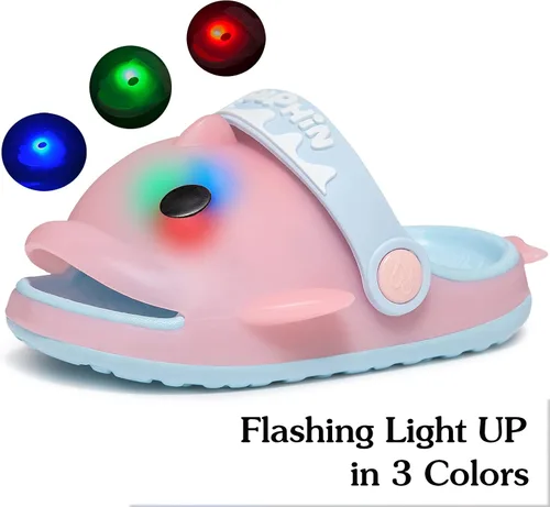 Vista 2 de Sandalias de Dophin con luz flash para niños y niñas