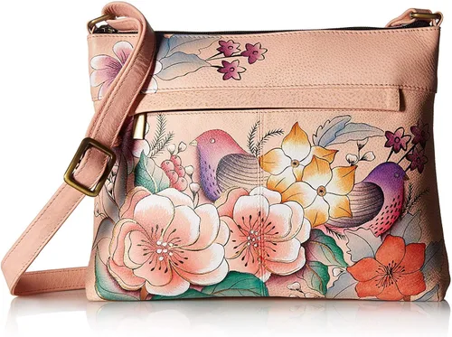 Vista 41 de Anna by Anuschka Women's Genuine Leather Medium Crossbody with External Zipper Pocket