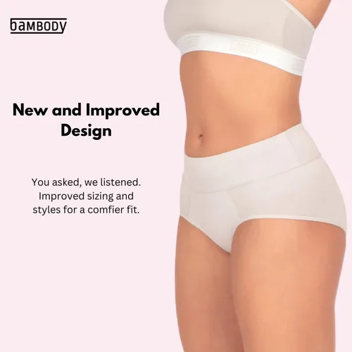 Vista 2 de Bambody - Calzones absorbentes Bragas Period Ropa interior de maternidad y posparto