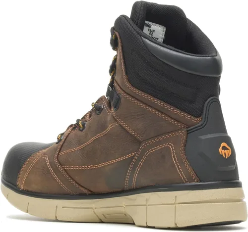 Vista 3 de Wolverine Rigger WPF Botas de trabajo de cuña media con punta compuesta para hombre