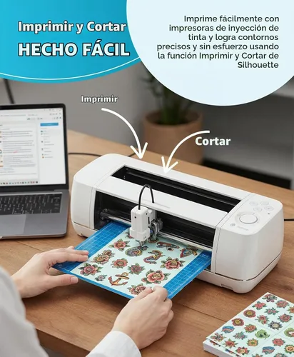 Vista 4 de Silhouette America - Papel de tatuaje temporal para impresoras de inyección de tinta Printable Tattoo Paper Compatible with Silhouette Print &