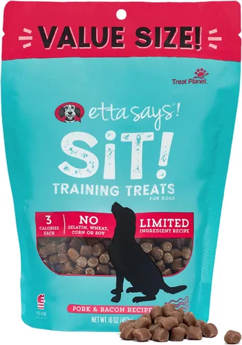 Vista 16 de etta says! Golosinas de entrenamiento para sentarse, tocino, queso