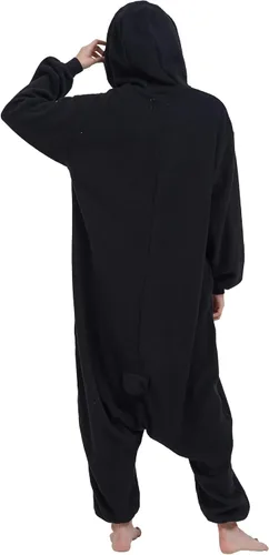 Vista 7 de DarkCom Pijama de animal para niños, ropa de dormir para padres e hijos, disfraz de Halloween, pijama de Navidad