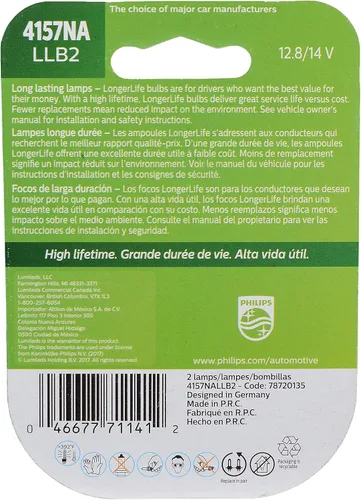 Vista 2 de Philips Bombilla miniatura 4157NA LongerLife, paquete de 2