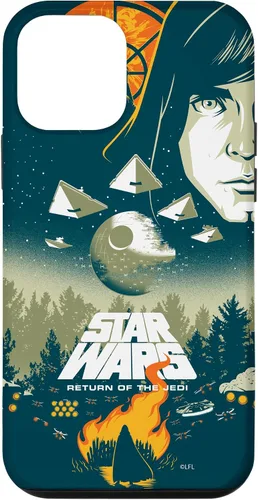 Vista 16 de Star Wars Funda con póster de película retro ilustrada con el regreso del Jedi para iPhone 17