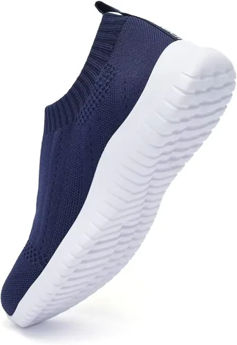 Vista 2 de Konhill - Zapato deportivo para caminar, ligero, deportivo, informal, para gimnasio, sin cordones, para mujer