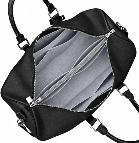Vista 25 de Divitize Organizador de carteras prémium compatible con LV Keepall 25/35/45/50/55/60 — Hecho a mano, 3mm de fieltro compacto y resistente, base Azul