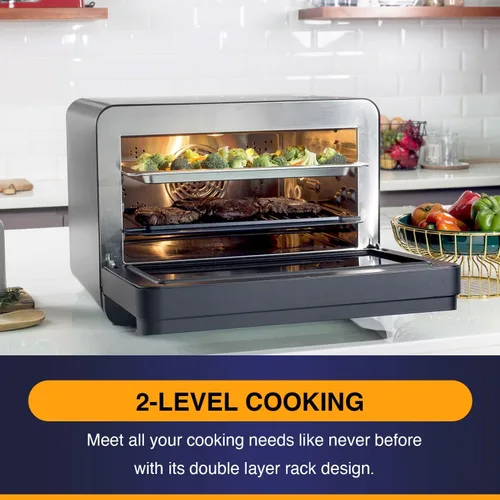Vista 4 de Freidora de aire multifunción Horno de vapor Encimera de convección Aparato todo en uno.