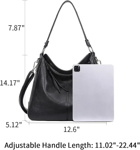 Vista 5 de CLUCI Cartera de mujer grande de cuero diseñador cremallera alrededor titular de la tarjeta de viaje embrague muñeca negro paquetes con mujer cuero