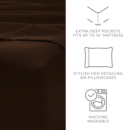Vista 115 de ienjoy Home Linen Market - Juego de sábanas de 6 piezas, color rubor, tamaño King Blush