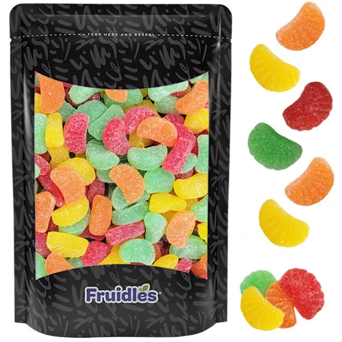 Vista 6 de Fruidles Surtido de caramelos de goma de fruta, deliciosas gomitas de sabores de frutas recubiertas de azúcar (1 libra)