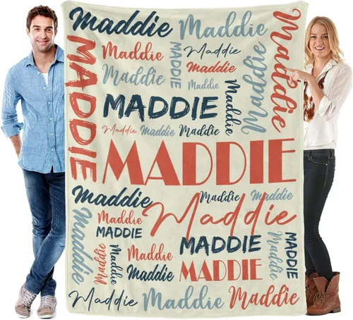 Vista 38 de Manta personalizada para niños y adultos, manta personalizada con nombre, manta de franela personalizada con nombre, manta personalizada con nombre