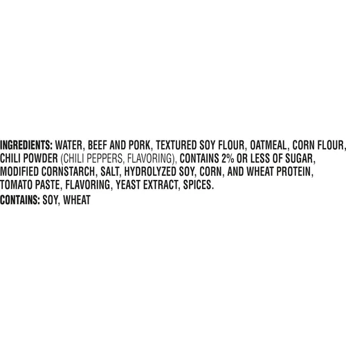 Vista 3 de Chili picante HORMEL sin frijoles, sin ingredientes artificiales, 15 oz