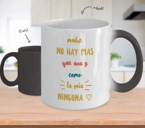 Vista 2 de Taza de Café Mama Vaso, tazas de café divertidas, tazas personalizadas, taza de café inspiradoras, taza con mensajes positivos.