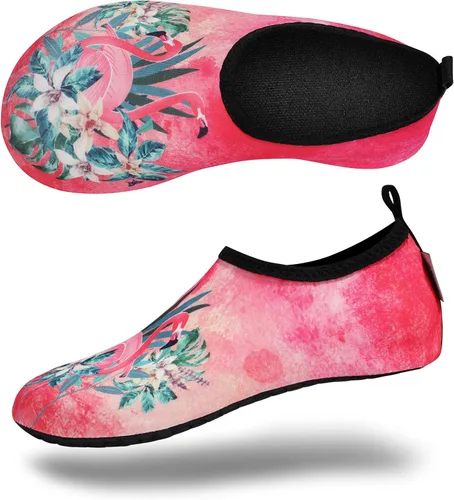 Vista 6 de VIFUUR - Zapatos para deportes acuáticos, calcetines acuáticos, de secado rápido, para yoga, con sensación de andar descalzo, sin cordones