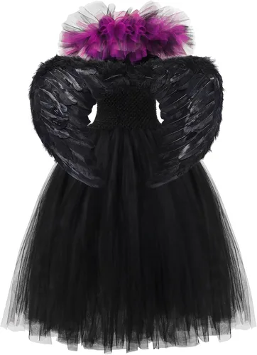 Vista 2 de YOFEEL Princess Costume Cosplay Dress up for Toddler Kid Baby Girls Fancy Party Halloween Christmas with unique Accessories