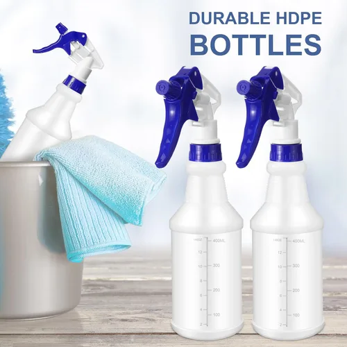 Vista 5 de Paquete de 10 Botellas de Spray de 16 Oz Botellas de Spray de Agua Vacías para Limpieza de Servicio Pesado Recipiente Pulverizador Recargable