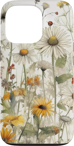 Vista 10 de Wildflowers Botanical Daisy Flowers Dandelion Dragonfly Case for iPhone 17