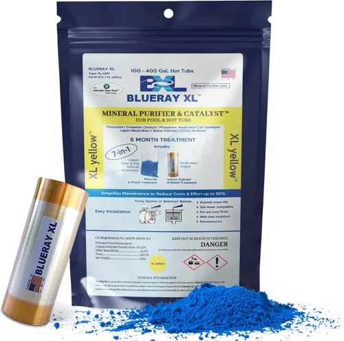 Vista 16 de Purificador mineral XL Purple & Catalyst™ - Clarificador de agua para jacuzzis y piscinas con paquete mineral y ionizador de cobre - Unidad