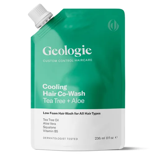Vista 7 de Geologie Smoothing Hair Co-Wash Limpiador 4 en 1, acondicionador, máscara y suero Aceite de aguacate, aceite de coco, escualano y fórmula